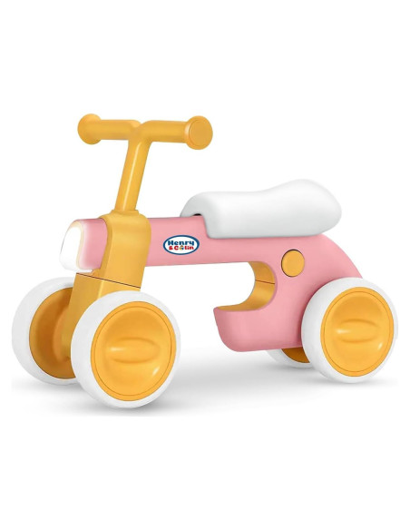 Bicicleta de Equilibrio Rosa Henry & Colin para Bebés 1-3 Años