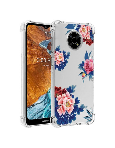 Funda protectora TPU para Nokia G300 5G - Flor Azul