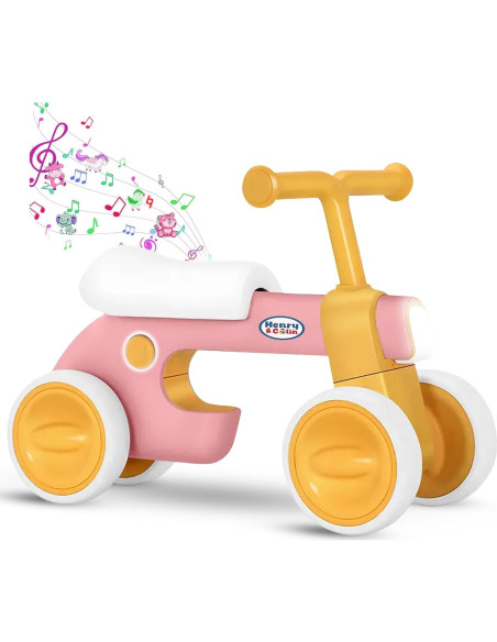 Bicicleta de Equilibrio Rosa Henry & Colin para Bebés 1-3 Años