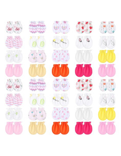 40 Pares de Manoplas Antiarañazos Bebés 0-6 Meses DIVINA VITAE