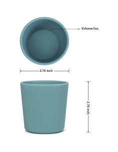 Taza de Silicona Catii 5 oz para Niños 1-3 años Irrompible 2