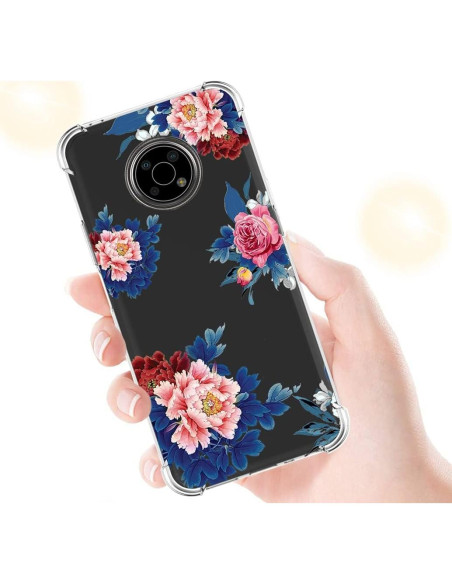 Funda protectora TPU para Nokia G300 5G - Flor Azul Funda protectora TPU para Nokia G300 5G - Flor Azul