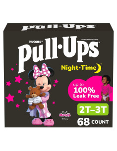 Pantalones de Entrenamiento Nocturno Pull-Ups Niñas 2T-3T 68 Ct