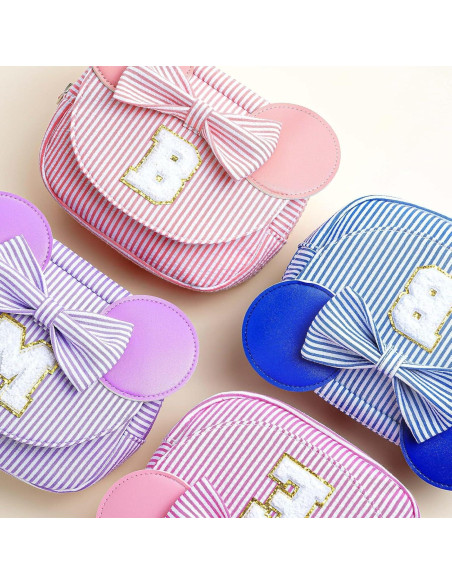 Riñonera Bandolera Inicial para Niñas Frijol Rosa S