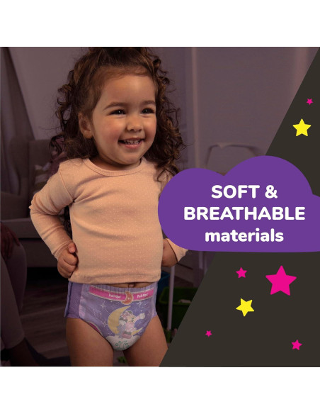 Pantalones de Entrenamiento Nocturno Pull-Ups Niñas 2T-3T 68 Ct