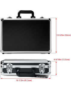 Estuche de Aluminio HUL 16" con Espuma Personalizable 2