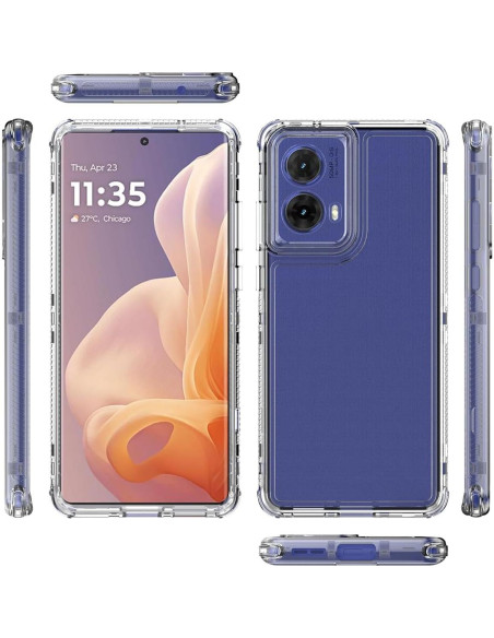 Funda Protectora 3 Capas para Motorola Moto G85 5G Clara
