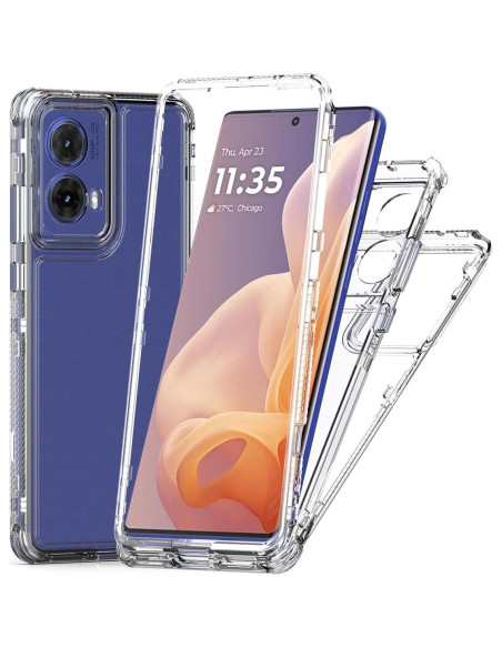 Funda Protectora 3 Capas para Motorola Moto G85 5G Clara