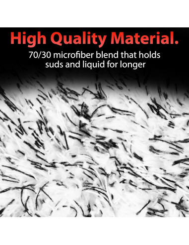Mitón de Lavado de Microfibra Adam's Polishes 100% Gris 0.15kg