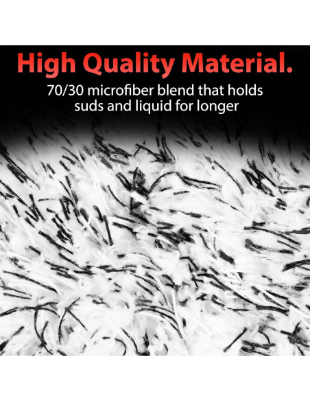 Mitón de Lavado de Microfibra Adam's Polishes 100% Gris 0.15kg