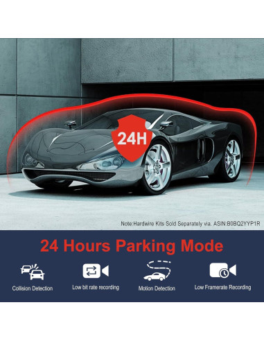 Cámara Dash PAPAGO G360 Triple Canal 2K+1080P GPS WiFi