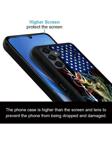 Funda Protectora Silicona Samsung Galaxy A16 Bandera Pesca