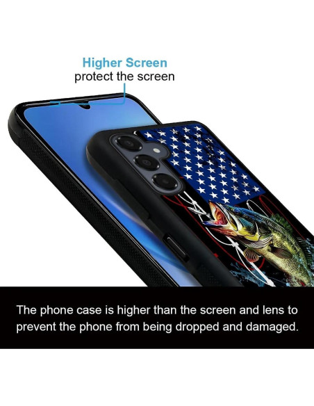 Funda Protectora Silicona Samsung Galaxy A16 Bandera Pesca