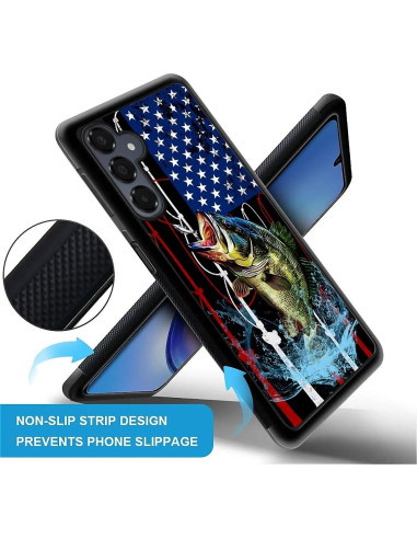 Funda Protectora Silicona Samsung Galaxy A16 Bandera Pesca