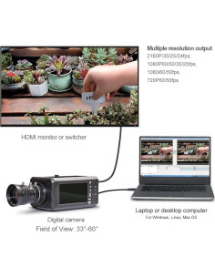 Cámara Digital 4K MOKOSE C200 con Lente Zoom 5-12mm 2