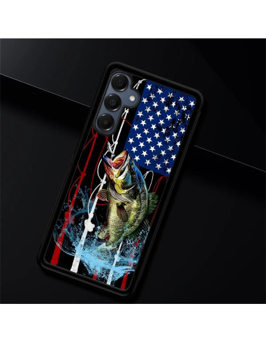 Funda Protectora Silicona Samsung Galaxy A16 Bandera Pesca