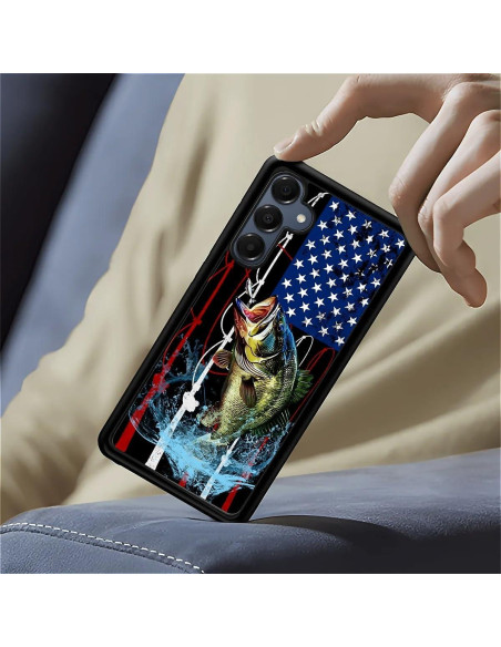 Funda Protectora Silicona Samsung Galaxy A16 Bandera Pesca