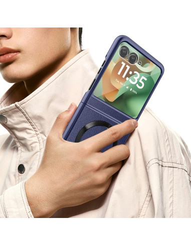 Funda delgada Haeuorey para Motorola Razr 2025/2024 - Azul