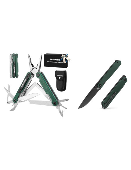 Alicates Multi Herramienta WORKPRO 18 en 1 con Cuchillo