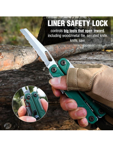 Alicates Multi Herramienta WORKPRO 18 en 1 con Cuchillo