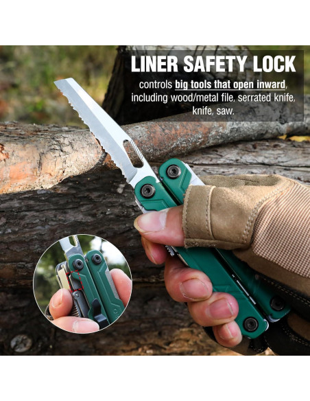 Alicates Multi Herramienta WORKPRO 18 en 1 con Cuchillo