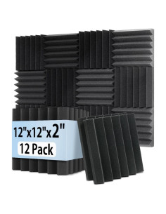 GUERRI Paquete de 12 Paneles Acústicos Aislantes 30.48x30.48cm