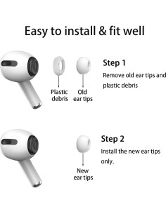 Puntas de Silicona para AirPods Pro Vykyntow - 4 Pares XS/S/M/L 2