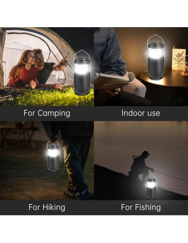 Linterna Solar Recargable Juvihuxy 5000mAh LED Plegable