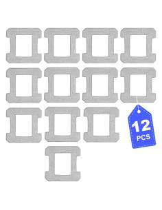 Paquete de 12 Trapos de Limpieza DR DAPPER para Ecovacs Winbot
