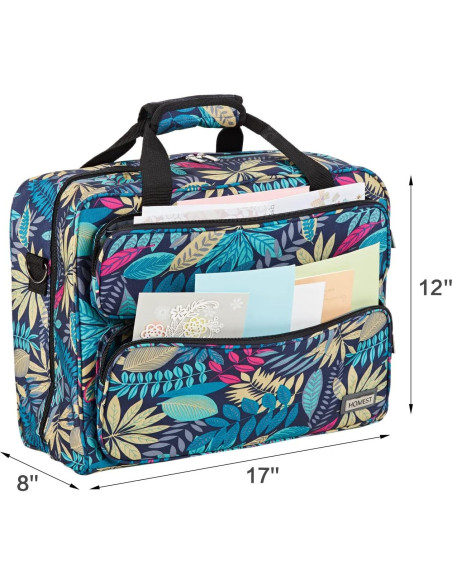 Funda para Máquina de Coser HOMEST Floral 43.2x20.3cm Funda para Máquina de Coser HOMEST Floral 43.2x20.3cm
