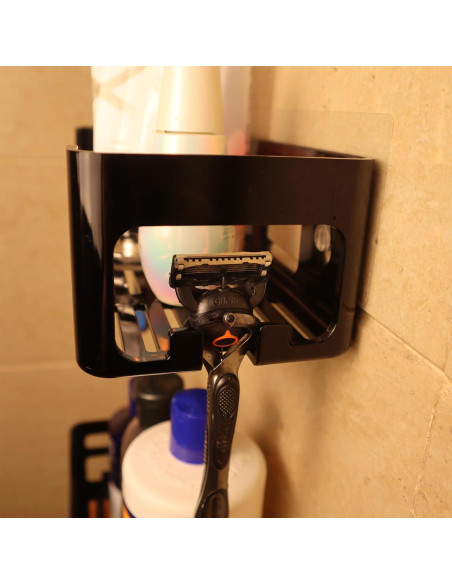 Cesta de Ducha Acrílica JiePai 2 Paquetes, Organizador Pared