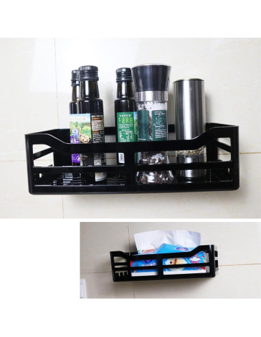 Cesta de Ducha Acrílica JiePai 2 Paquetes, Organizador Pared