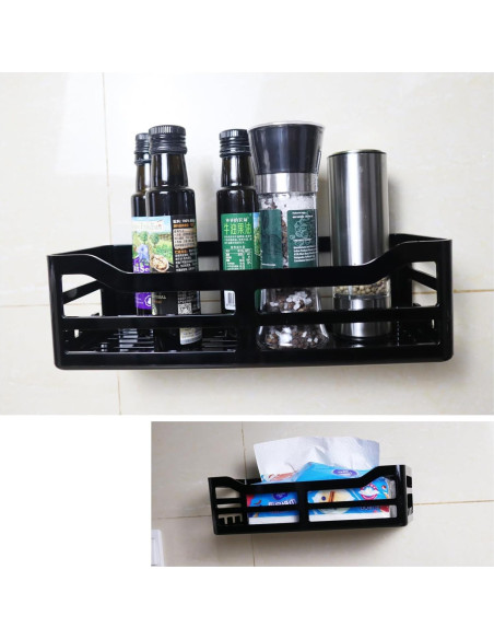 Cesta de Ducha Acrílica JiePai 2 Paquetes, Organizador Pared