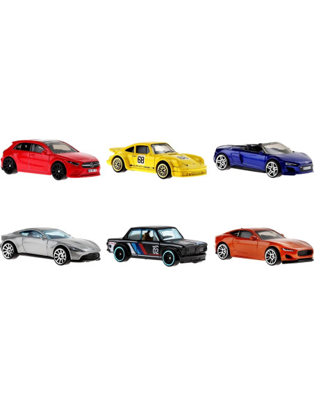 Multipack Hot Wheels Cultura Automotriz Europea - 6 Coches 1:64