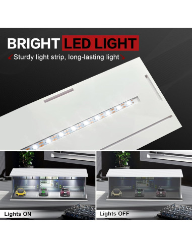 Estuche de Exhibición 1/64 SAMYUCHO con Luz LED y Acrílico