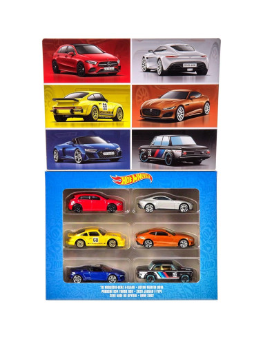 Multipack Hot Wheels Cultura Automotriz Europea - 6 Coches 1:64