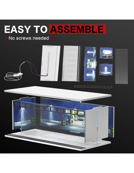 Estuche de Exhibición 1/64 SAMYUCHO con Luz LED y Acrílico