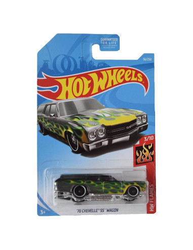 Hot Wheels Chevelle SS Wagon 1970 Escala 1:64 Gris