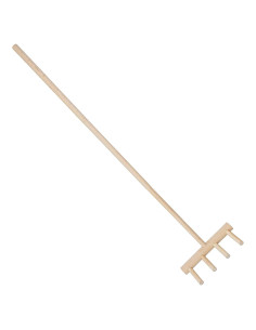 Rastrillo Zen de Jardín JJJ Arts 121.92 cm 4 Dientes Madera
