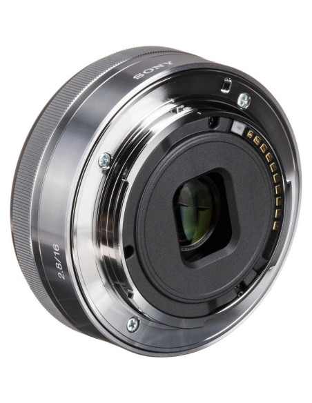 Lente Sony E 16mm f/2.8 Plata para Cámaras APS-C Lente Sony E 16mm f/2.8 Plata para Cámaras APS-C