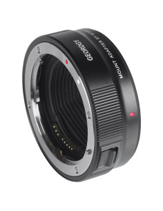 Adaptador de Lente GEORDGY EF a EOS R, AF Rápido, Apertura Ajustable