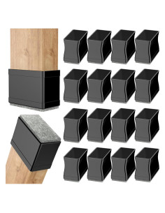 16 Protectores de Piso para Sillas Rectangulares CHWM - Silicona