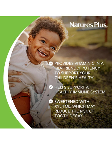 Multivitamina Infantil Masticable Nature's Plus Animal Parade - 240 Tabletas Sabor Naranja - Sin Gluten