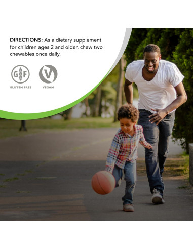 Multivitamina Infantil Masticable Nature's Plus Animal Parade - 240 Tabletas Sabor Naranja - Sin Gluten