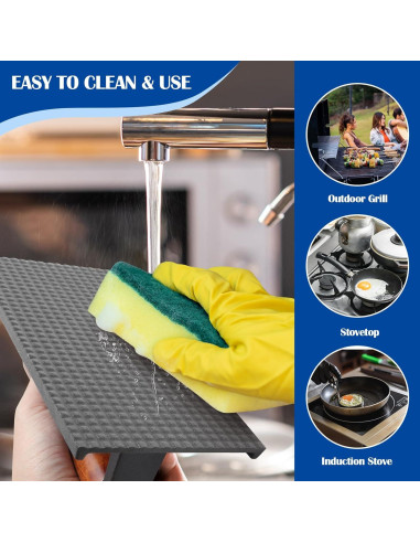 Prensa de Hamburguesas y Tocino SafBbcue Hierro Fundido 10"