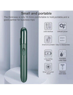 Afeitadora Eléctrica de Lámina LinMei para Hombres Verde 2