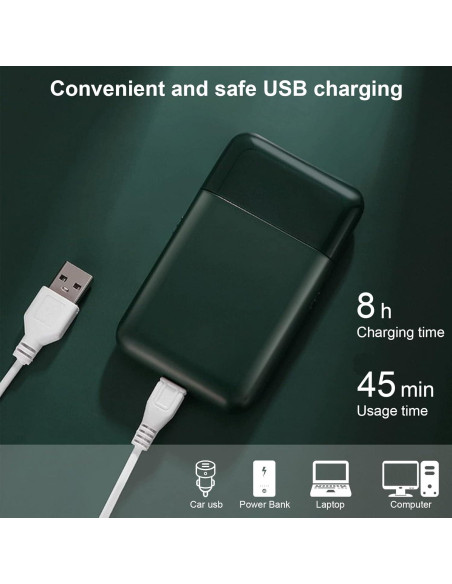 Afeitadora Eléctrica de Lámina LinMei para Hombres Verde