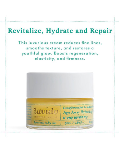 Crema Hidratante Natural Lavido Age Away 50 ml - Piel Normal a Seca