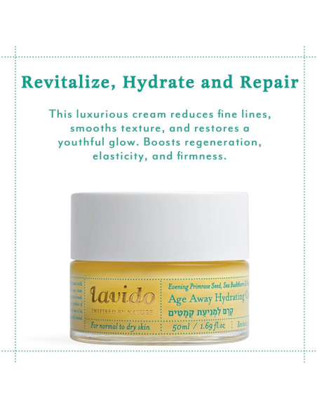 Crema Hidratante Natural Lavido Age Away 50 ml - Piel Normal a Seca Crema Hidratante Natural Lavido Age Away 50 ml - Piel Normal a Seca
