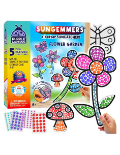 Kit de Manualidades Suncatcher LADYBUG MORADO - Arte de Diamante 5D para Niños 6-12 Años